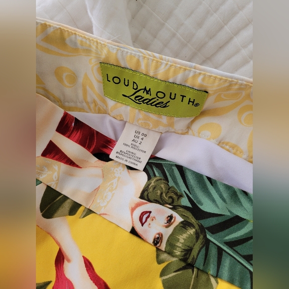 LOUDMOUTH Waikiki Women's Classic golf Skort/Skirt | size xs - Picture 3 of 5